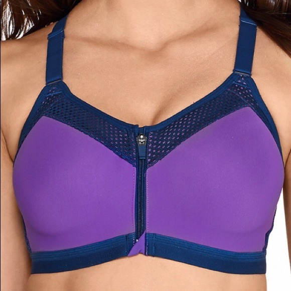 wacoal front zip sports bra